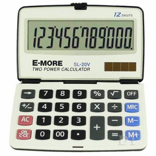 E-MORE 12位元摺疊式商用計算機 SL-20V