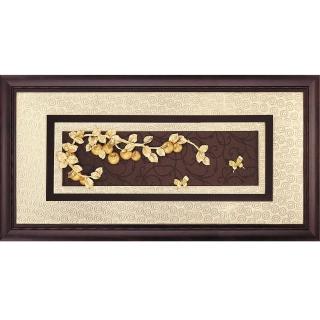 【開運陶源】純金*高昇系列* 柿柿如意事事如意...81x42cm