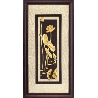 【開運陶源】純金*高昇系列*錦鯉連年有餘...42x81cm