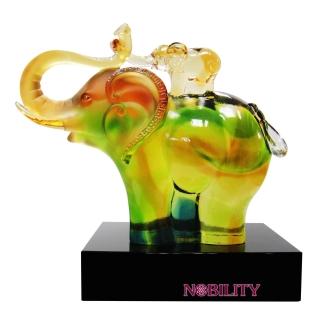 【三卡寶精品】家閤萬事興-和樂琉璃(擺飾/擺件)