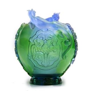 【三卡寶精品】文人書房必備-賜福筆筒琉璃(擺件/擺飾)