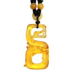 【三卡寶精品】吉上加吉-龍運當頭琉璃(項鍊/吊墜)