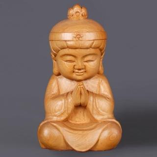【荒木雕塑藝品】願心童觀音