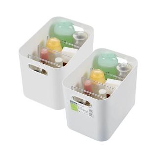 【白事達】4號方形收納盒附隔板(4入)