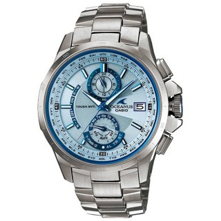 【CASIO】OCEANUS 動靜虛實鈦合金電波腕錶(銀)