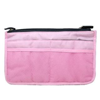 【iSPurple】多層收納舖棉包中袋(粉)