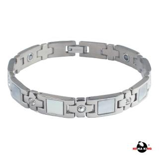 【HEMA KING】雲母貝鈦鍺手鍊(中性風)
