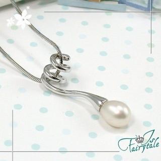 【伊飾童話】珍珠攀藤*純銀墬項鍊