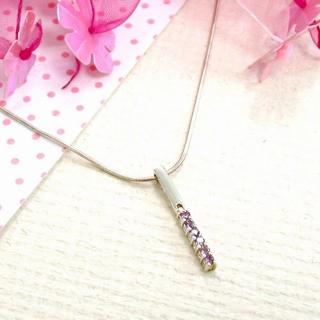 【伊飾童話】炫紫微醺*長墜純銀項鍊