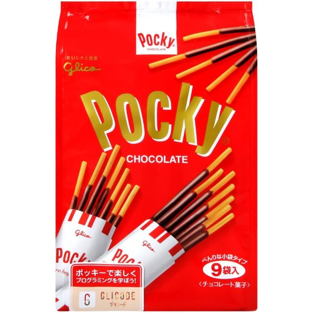 【Glico固力果】Pockm0m0電視購物y巧克力棒(9袋入) 