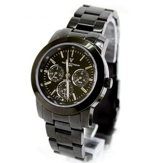 【范倫鐵諾˙古柏】真三眼設計手錶時尚藍寶石鏡面