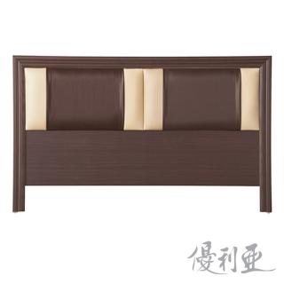 【優利亞-雙色皮面】雙人5尺床頭片(2色可選)