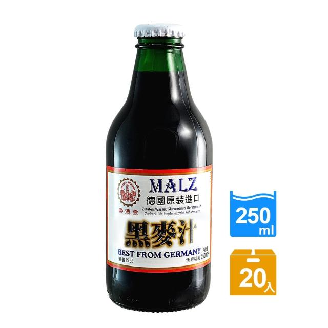 momo購物專家【崇德發】黑麥汁-手轉易開瓶(250ml x 20瓶) 