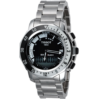 【TISSOT】SEA-TOUCH 觸控多功能潛水錶-黑(T0264201105100)