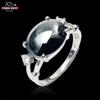 【HEMAKING】銀黑羅曼黑膽戒指(925純銀)