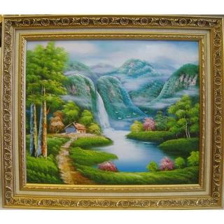 【開運陶源】開運化煞(*山水畫*山水圖60x52cm*風水有關係電視節目老師推薦*)