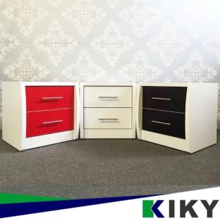 【KIKY】愛莉時尚床邊櫃/床頭櫃(2色可選)