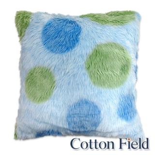 【棉花田】亞瑟印花長毛抱枕-粉藍色(2件組)