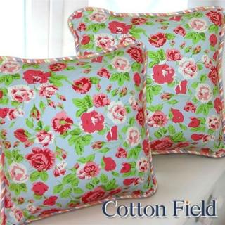 【棉花田】粉漾純棉小抱枕-花卉(2件組)