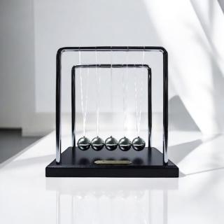 【Mr.sci 賽先生科學】牛頓球 / 慣性原理擺動球-冷酷黑大尺寸