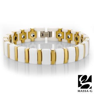 【MASSA-G】Deco系列 白金風華 陶瓷手環