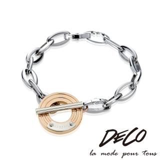 【MASSA-G】Deco系列 Classical PINK 玫瑰經典 白鋼手鍊