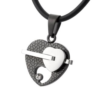 【&MORE愛迪莫鈦鍺】健康鈦鍺項鍊-MAGIC魔法系列-心花朵朵(男款)