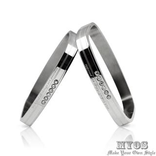 【MYOS】永恆不變_316L西德鋼情侶手環(銀色款)