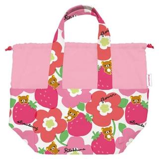 【San-X】懶熊北歐草莓系列保冷手提袋