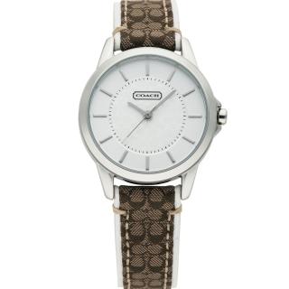 【COACH】優雅簡約經典LOGO皮帶腕錶-31mm(14501526)
