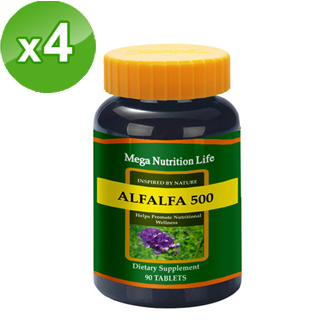 【美國原裝進口 營養生活】紫花苜蓿錠狀食品(4入)