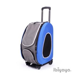 【IBIYAYA依比呀呀】五彩繽紛寵物拉桿後背包-寶藍海洋(FC1008)