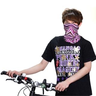 【omax】菱形印花魔術頭巾-JH-BK-03