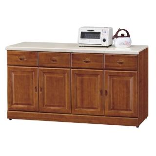 【顛覆設計】道格5.3尺樟木色石面餐櫃下座