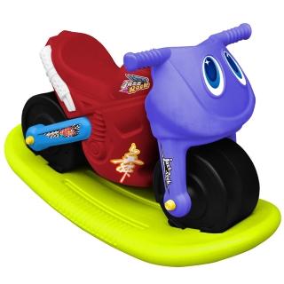 【寶貝樂】小爵士摩托車造型學步助步車附搖搖板(紅)