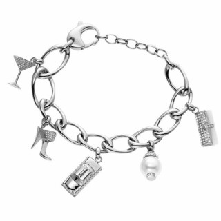 【DKNY】派對之星魅力手鍊(銀)