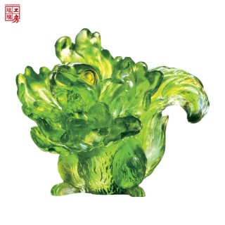 【琉璃工房LIULI】讓每個角落都有愛系列-我從花中來(松鼠)