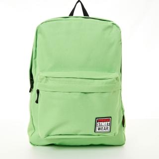 【VISION STREET WEAR】潮牌時尚多色運動休閒雙肩後背包(蘋果綠 VB2032LG)