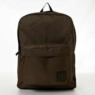 【VISION STREET WEAR】潮牌時尚多色運動休閒雙肩後背包(軍綠 VB2032DG)