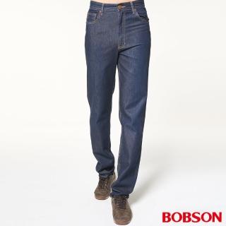 【BOBSON】男款高腰輕薄涼爽直筒褲(藍53)