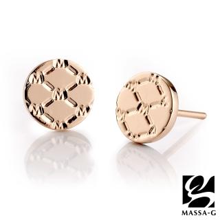 【MASSA-G】DECO純鈦系列 M.CLASS 圓形純鈦耳環(一對)