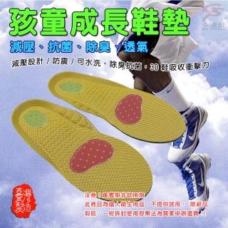 POLIYOU 專利止臭抗菌吸汗透氣孩童成長鞋墊(一雙)