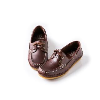 【ALAIN DELON】休閒舒適-MIT真皮舒適豆豆鞋W7230(3色  咖啡色  黃色 紅色)
