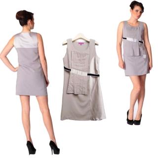 【朵壹服飾】貴氣顯瘦無袖洋裝(灰色)