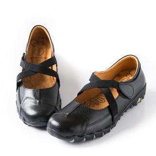 【ALAIN DELON】休閒舒適-MIT真皮休閒鞋W7379(2色   黑色 咖啡色)