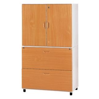 【時尚屋】鋼木牆櫃兩色可選(木紋色Y108-3、胡桃色Y109-5)