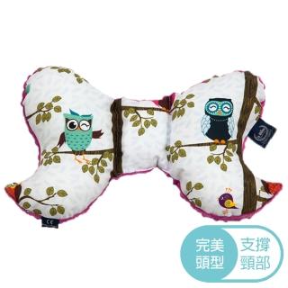 【La Millou】天使枕(Anna Mucha設計師限量款-樹屋貓頭鷹-沁甜莓果紅)