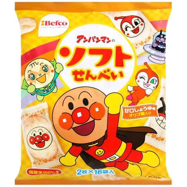 【栗山米果】麵包超人軟仙貝(100g)momo電視購物頻道 