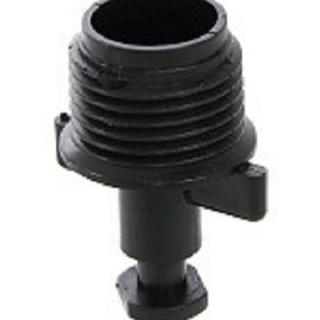 【灑水達人】四分外牙10個一包一端接四分內牙一端接兩分小黑管(黑)