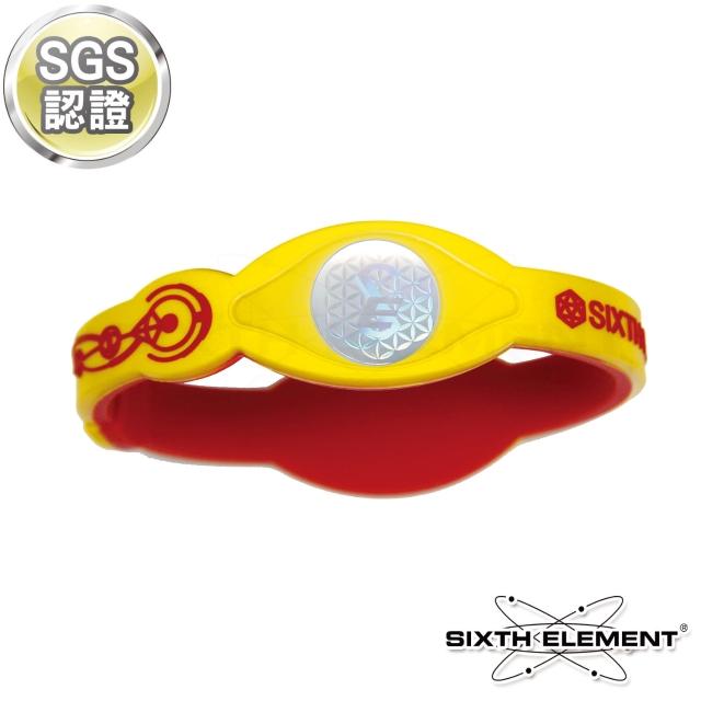 【第六元素】IEB負離子高能量手環(518 紅黃momo電視購物紅)